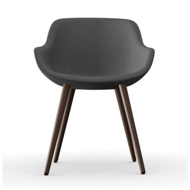 Calligaris Igloo Upholstered Tub Chair with Wooden Legs Perigold